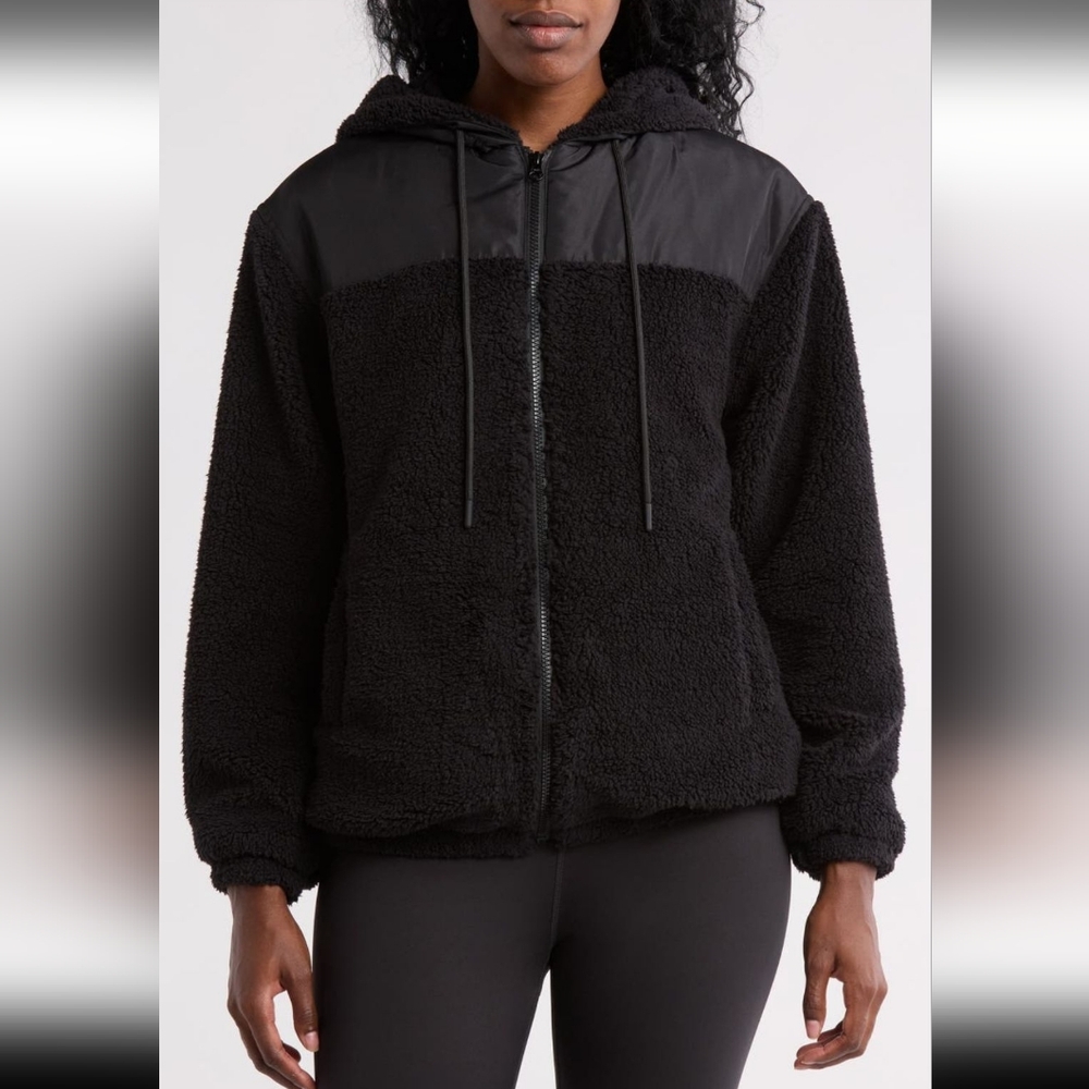 Z by Stella Faux Sherling Hybrid Zip Hoodie *Size* XL